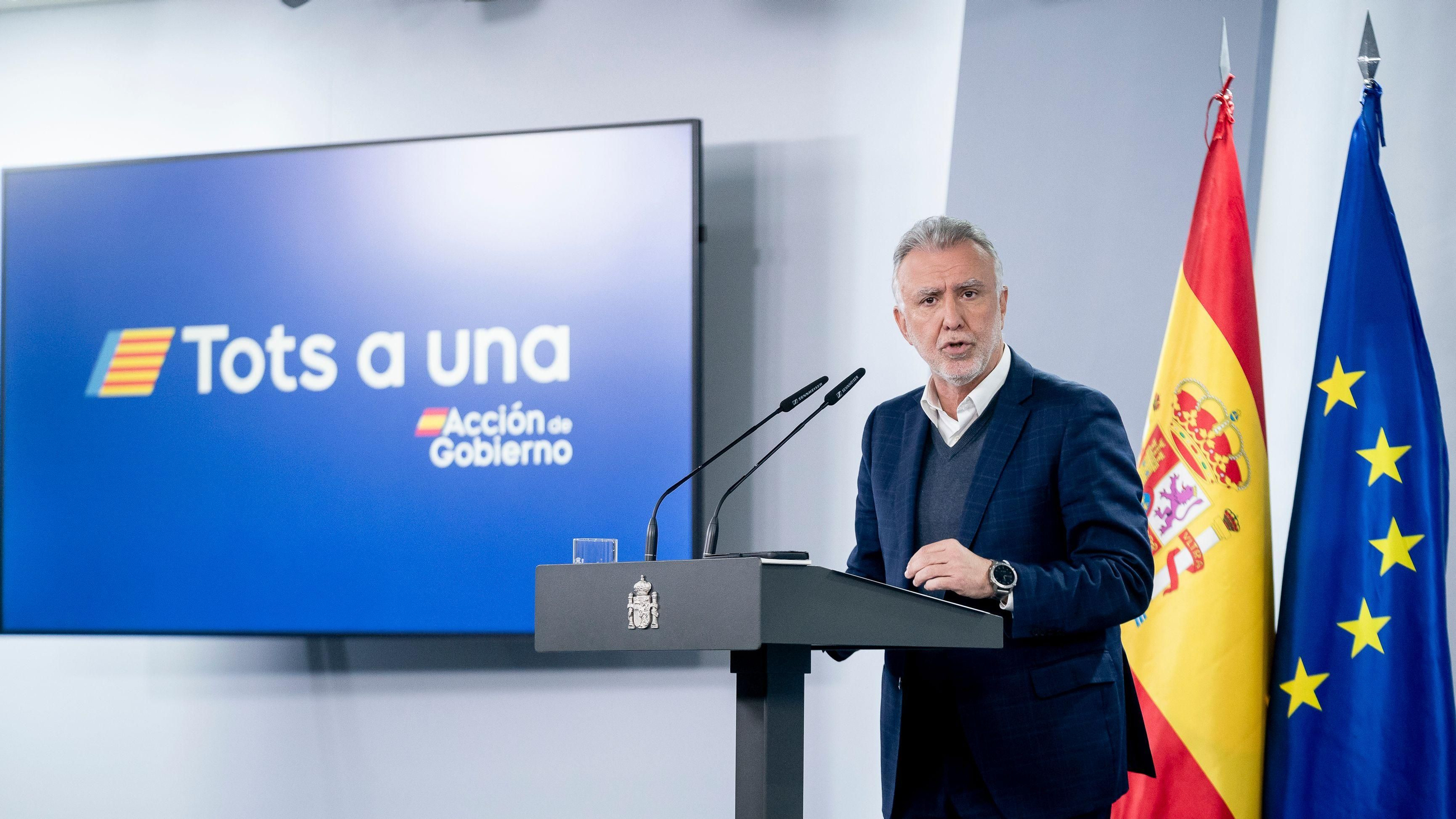 El ministre de Política Territorial, Ángel Víctor Torres, en imatge d'arxiu El ministre de Política Territorial, Ángel Víctor Torres, en imatge d'arxiu