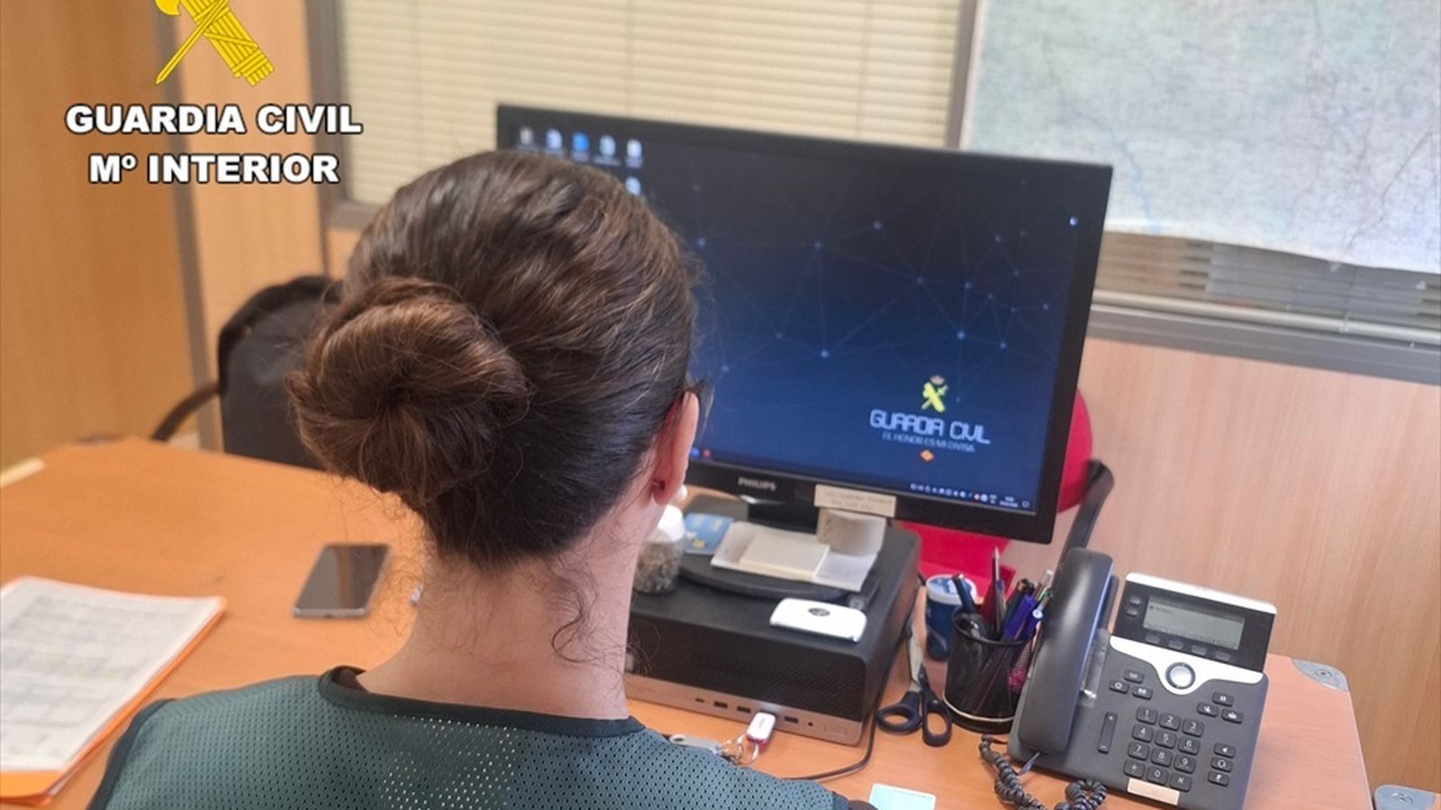 Una agent de la Guàrdia Civil, en una imatge d'arxiu