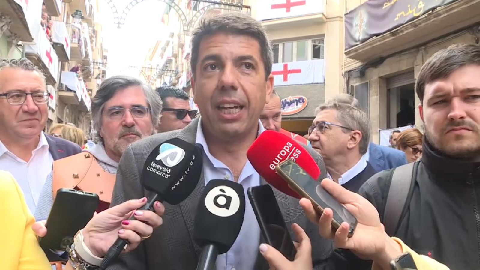 Carlos Mazón, aquest dissabte, a Alcoi