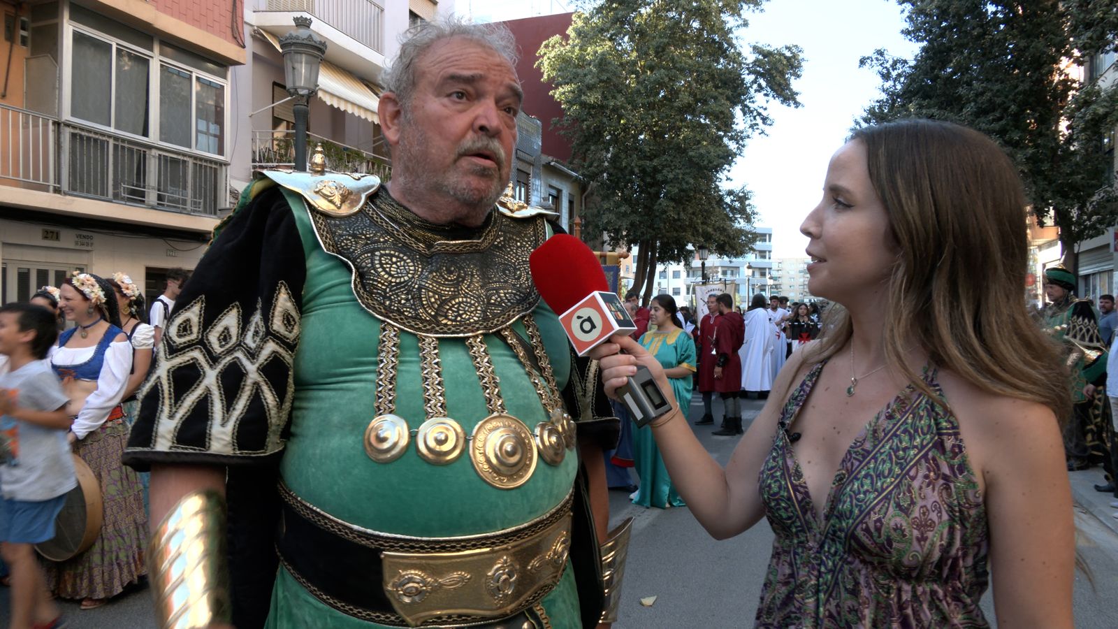 Berta Báidez ha estat en les festes de Moros i Cristians del Marítim de València