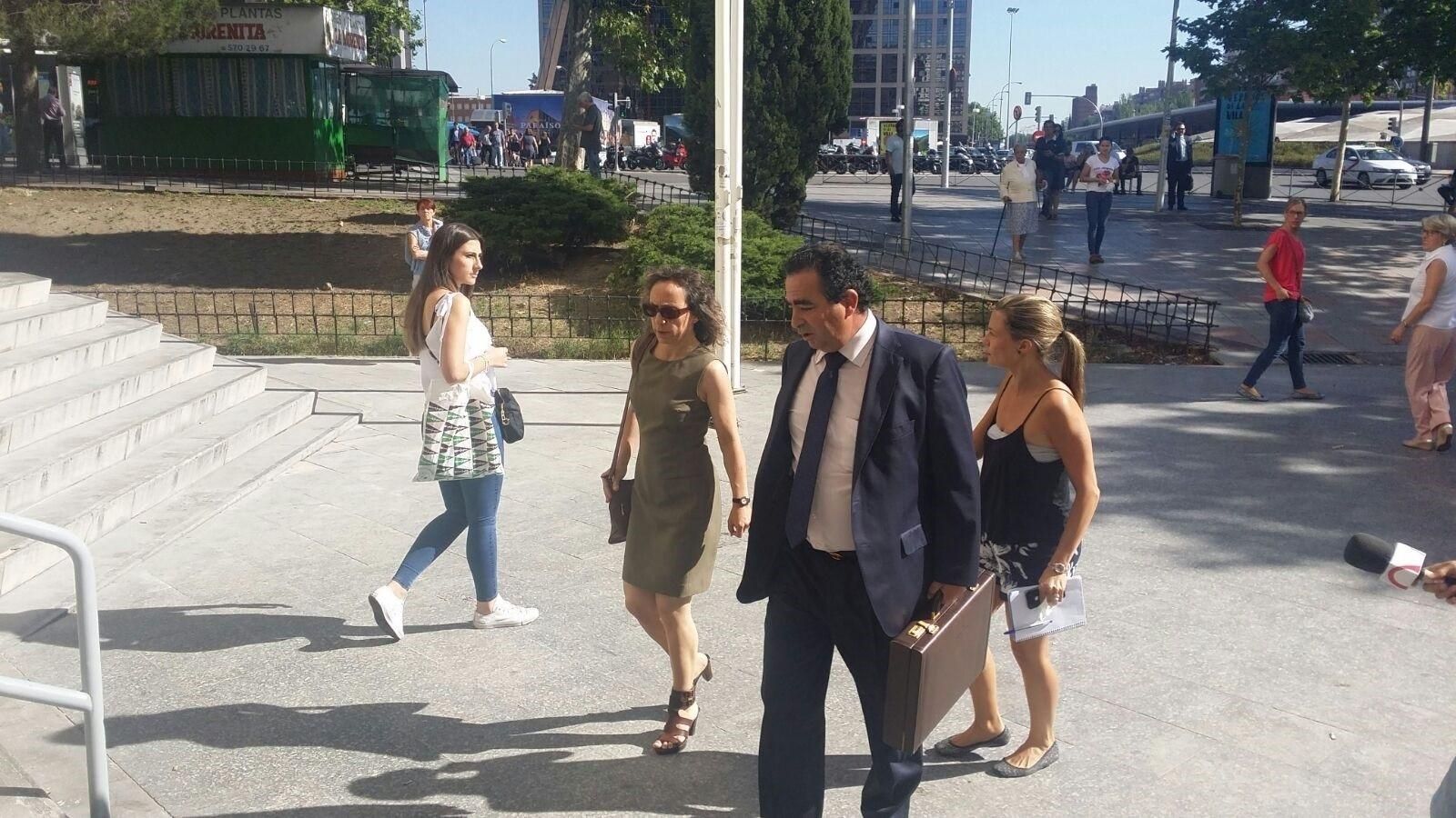 Noelia de Mingo, en 2017, als jutjats de Plaça Castilla