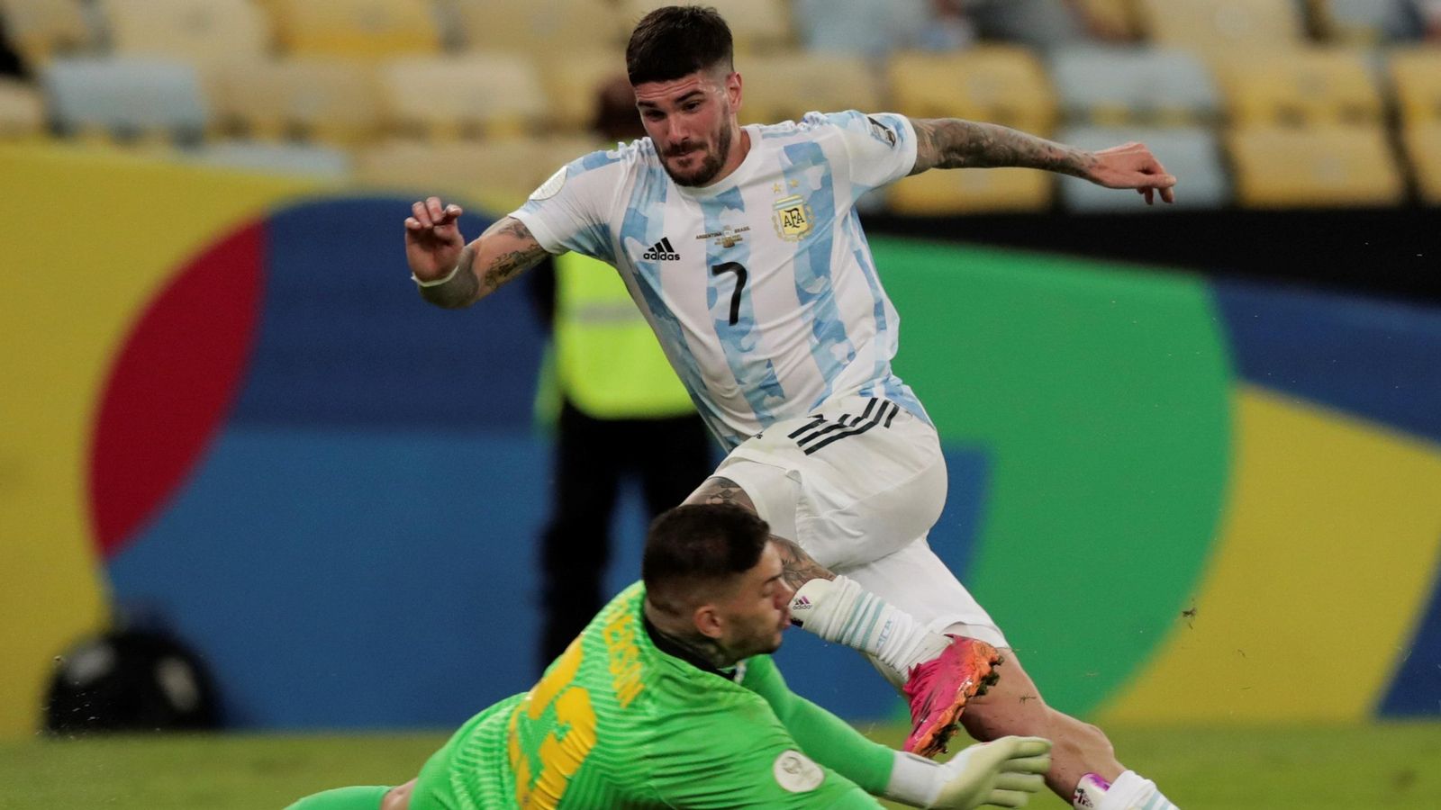 Rodrigo De Paul, en la final de la Copa Amèrica contra el Brasil