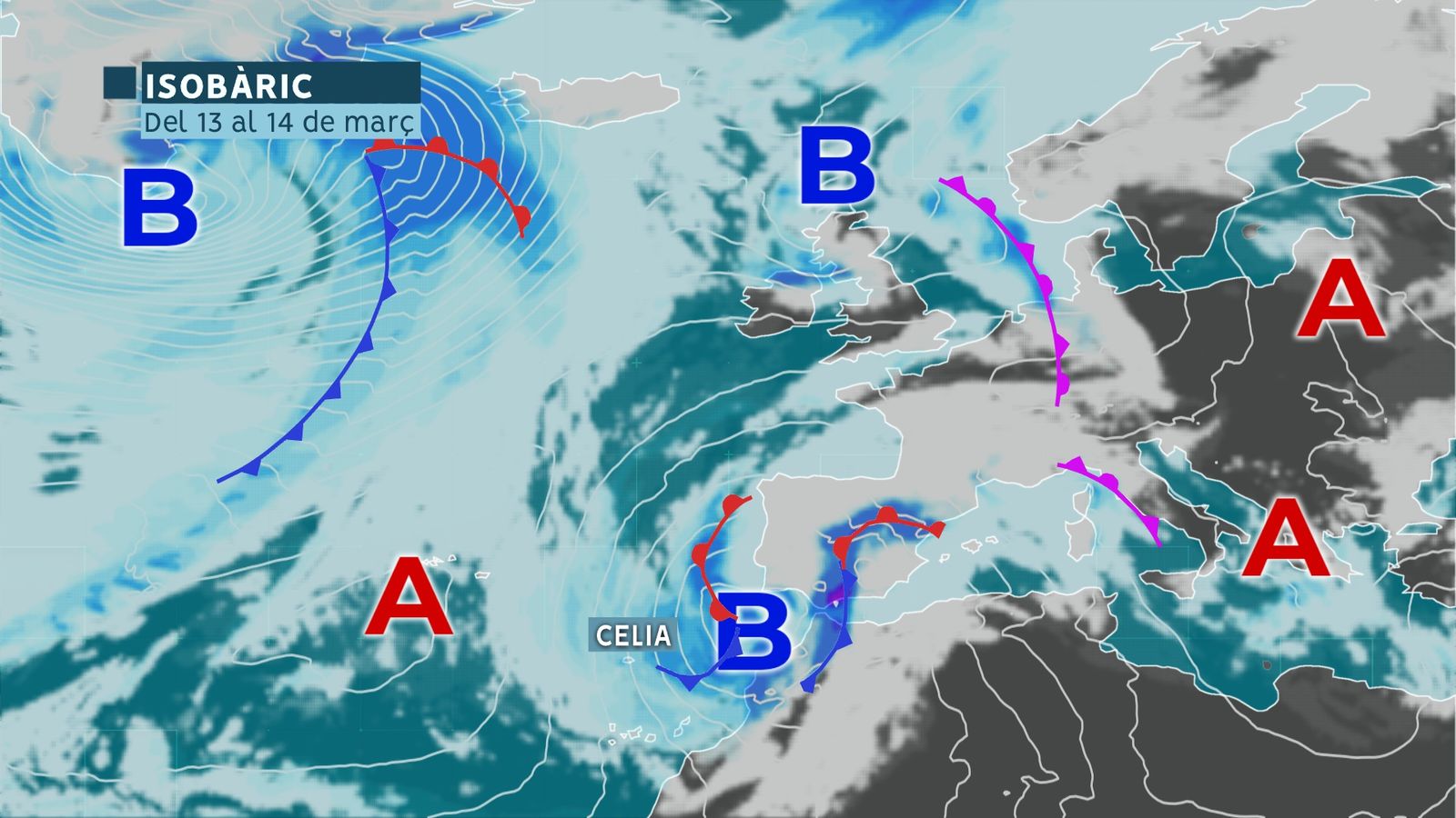Borrasca Celia, la borrasca de Falles