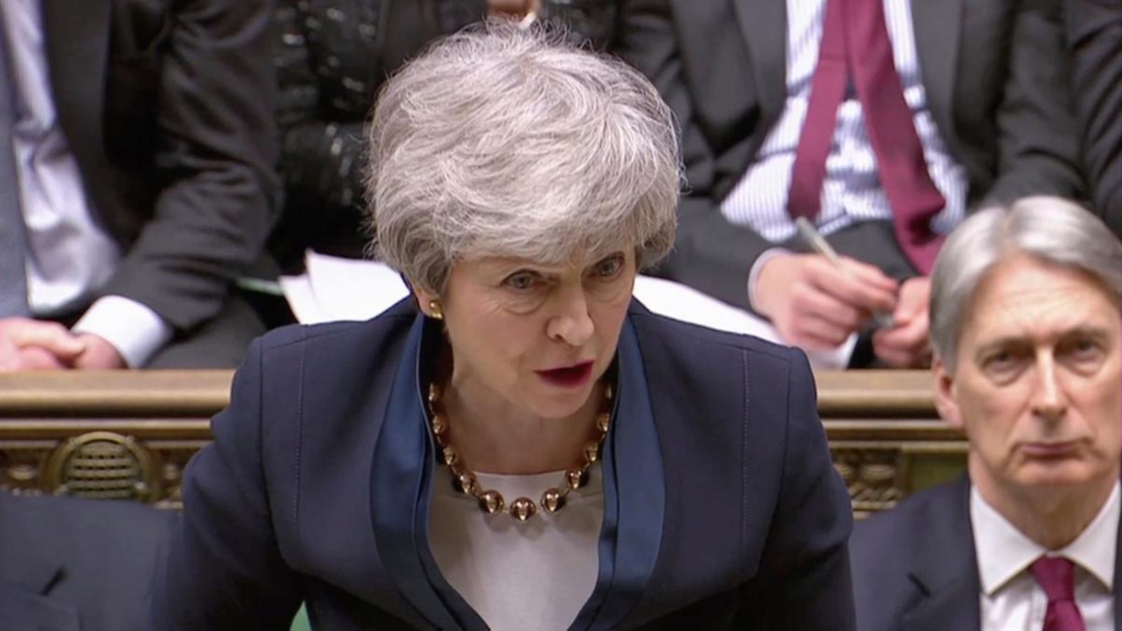 Theresa May al Parlament britànic