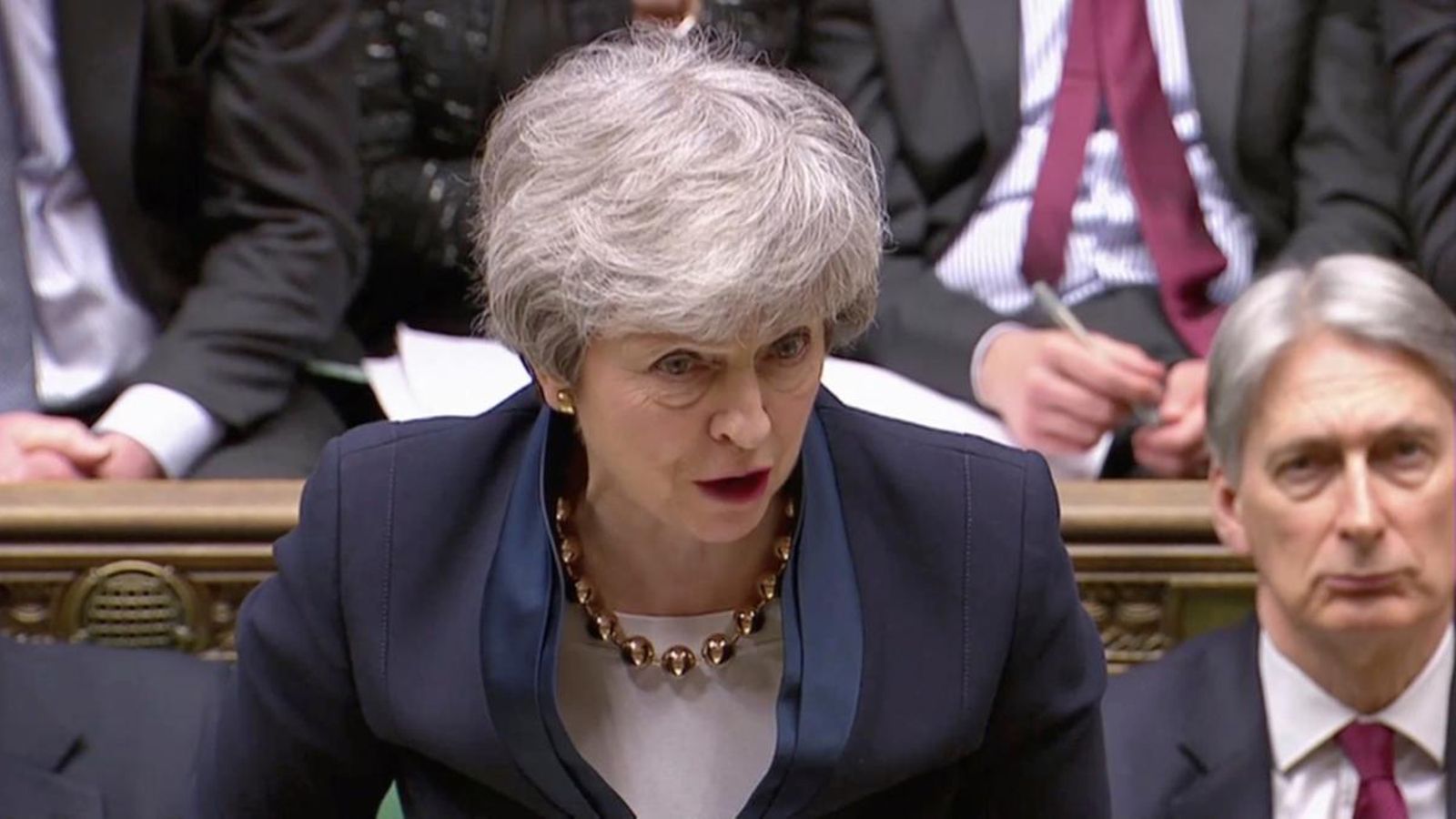 Theresa May al Parlament britànic Theresa May al Parlament britànic