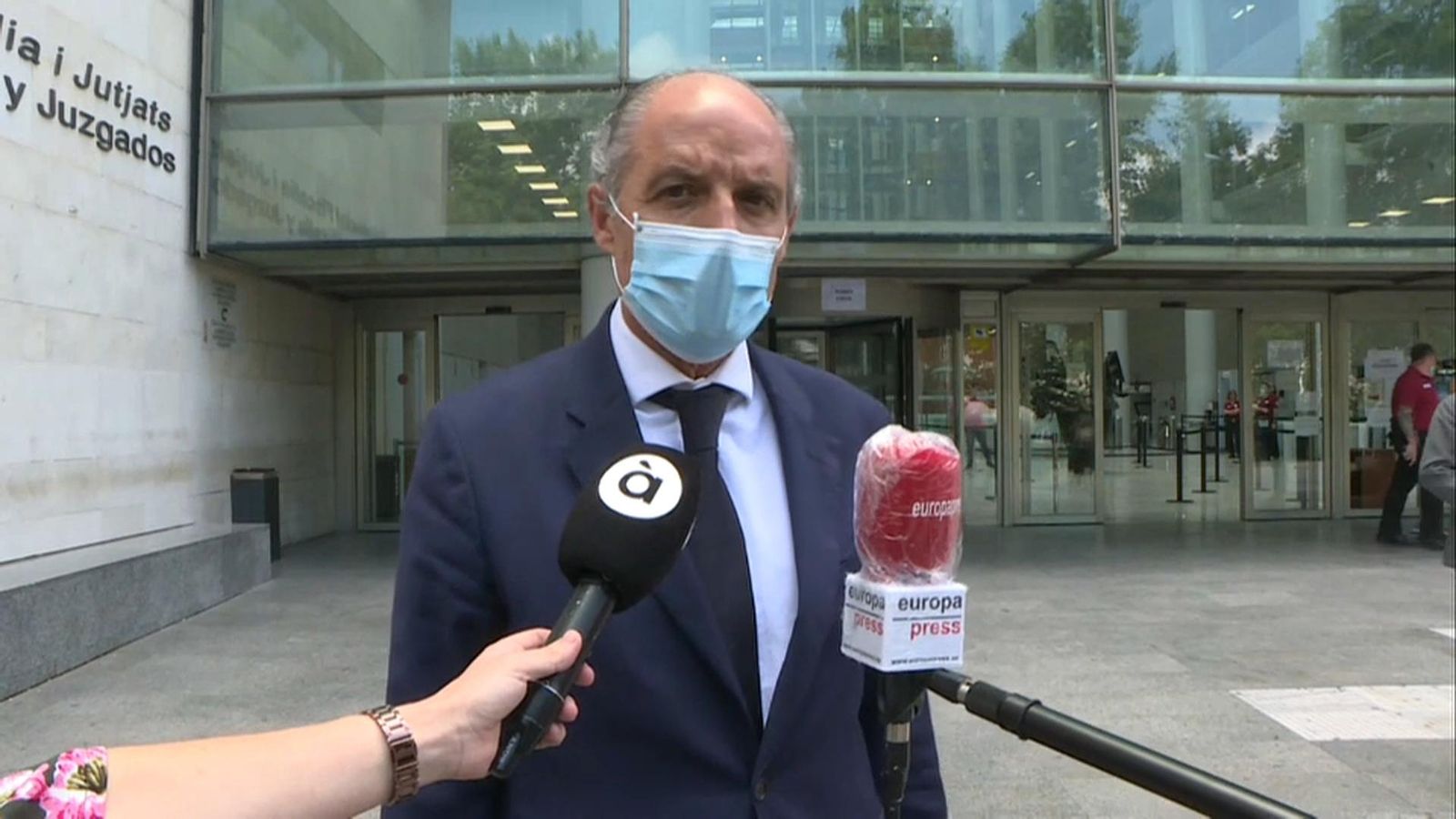 Camps, després de declarar en el juí per la visita del papa a València