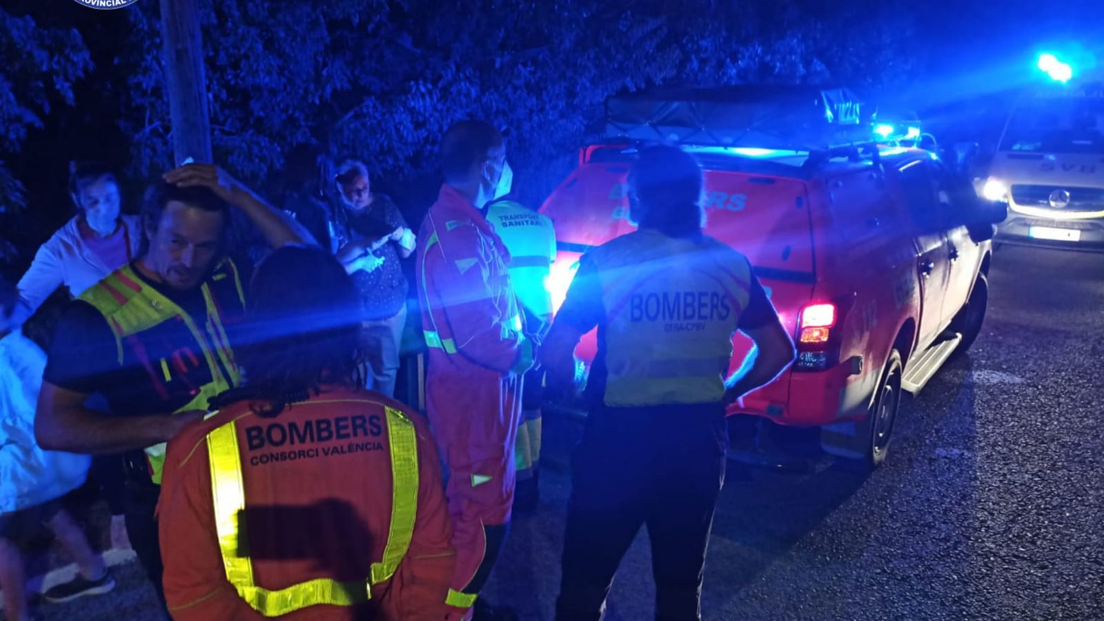 Dispositiu de rescat dels bombers a Xàtiva