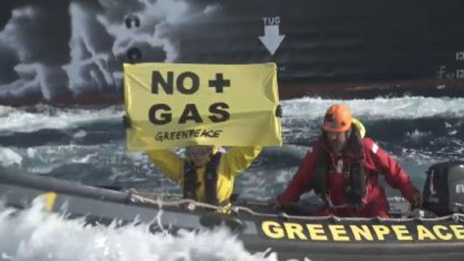 Protesta de Greenpeace a Sagunt