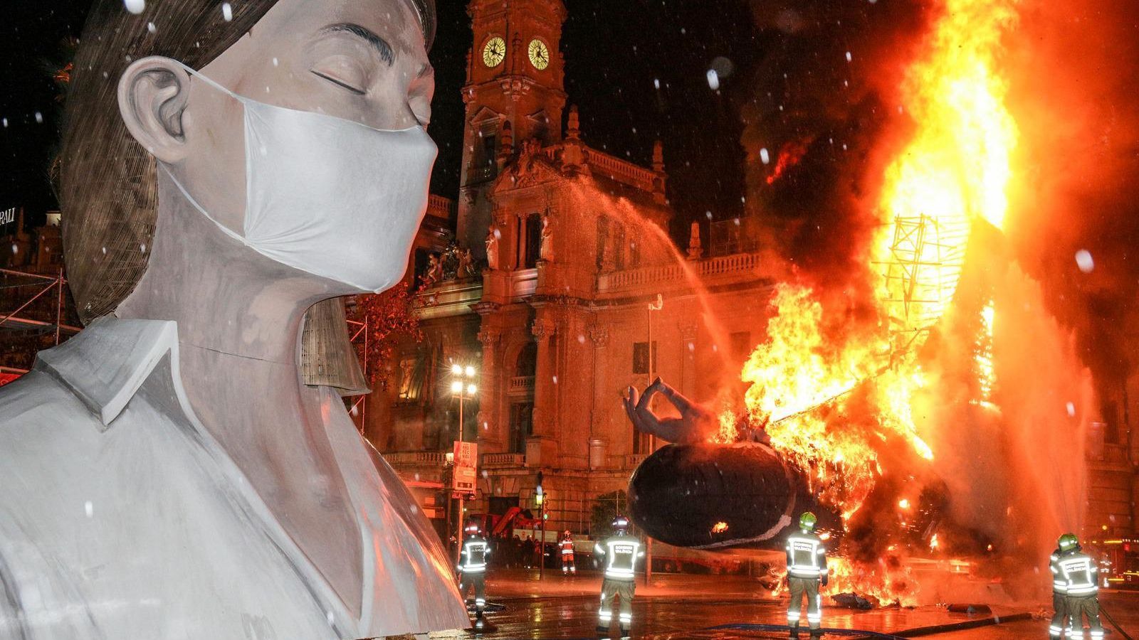VÍDEO | La Cremà més solitària de les Falles