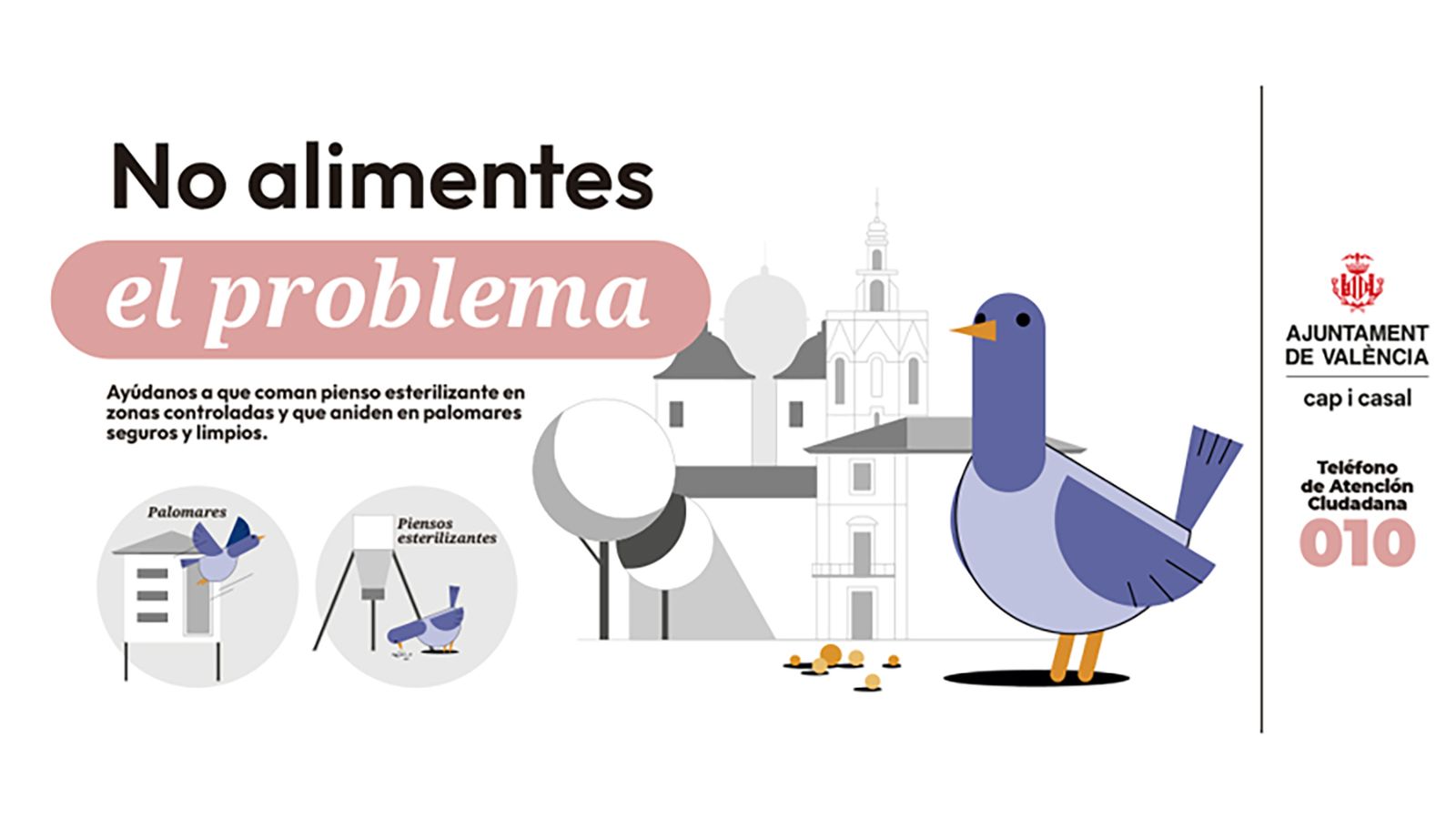 Cartell de la campanya pels coloms