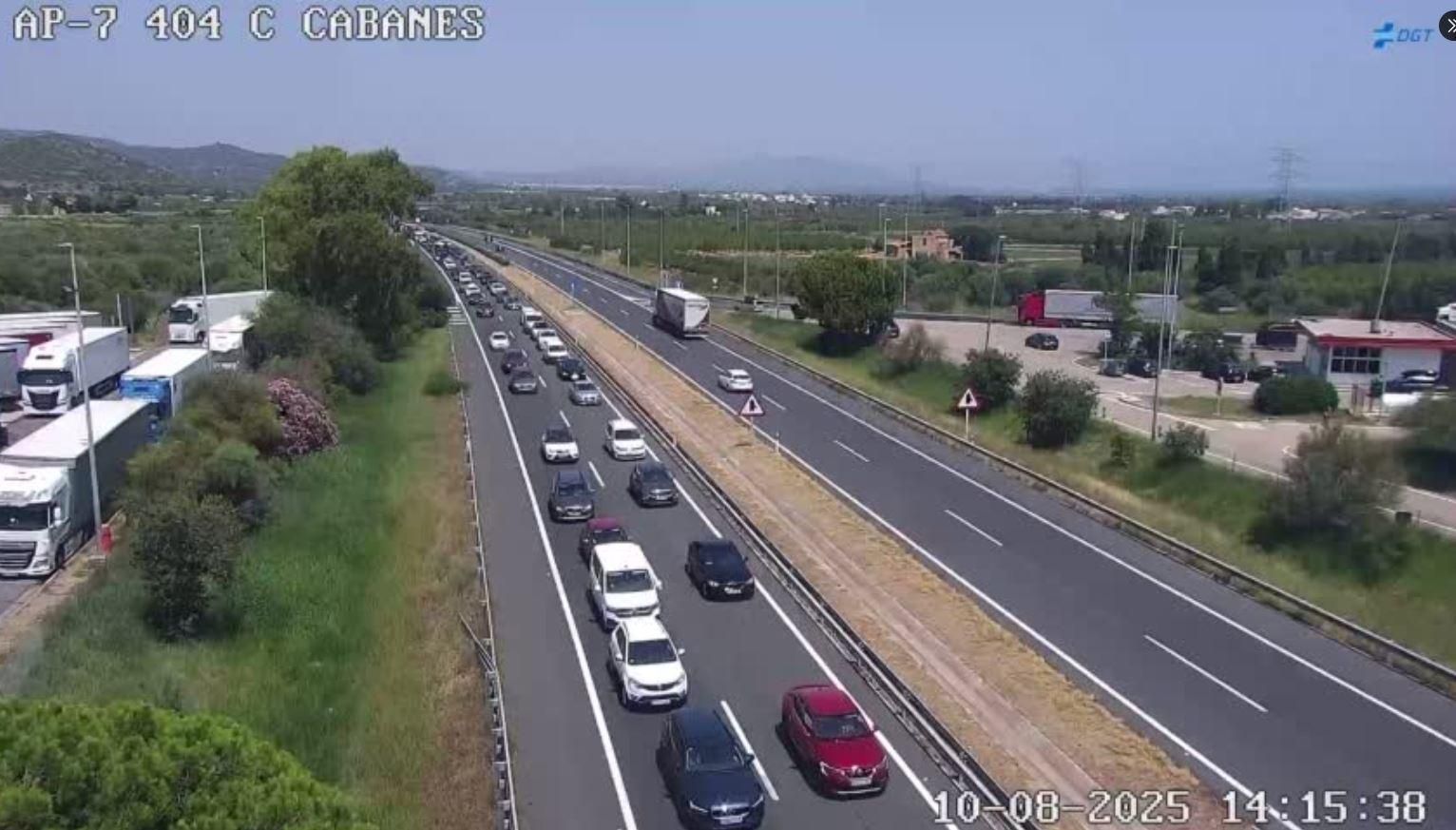 Retencions causades per l'accident d'Orpesa