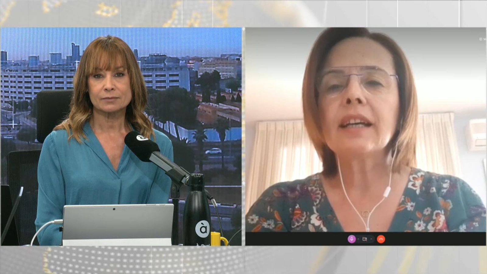 Clara Castelló entrevista a Alexandra Usó a Les Notícies del Matí