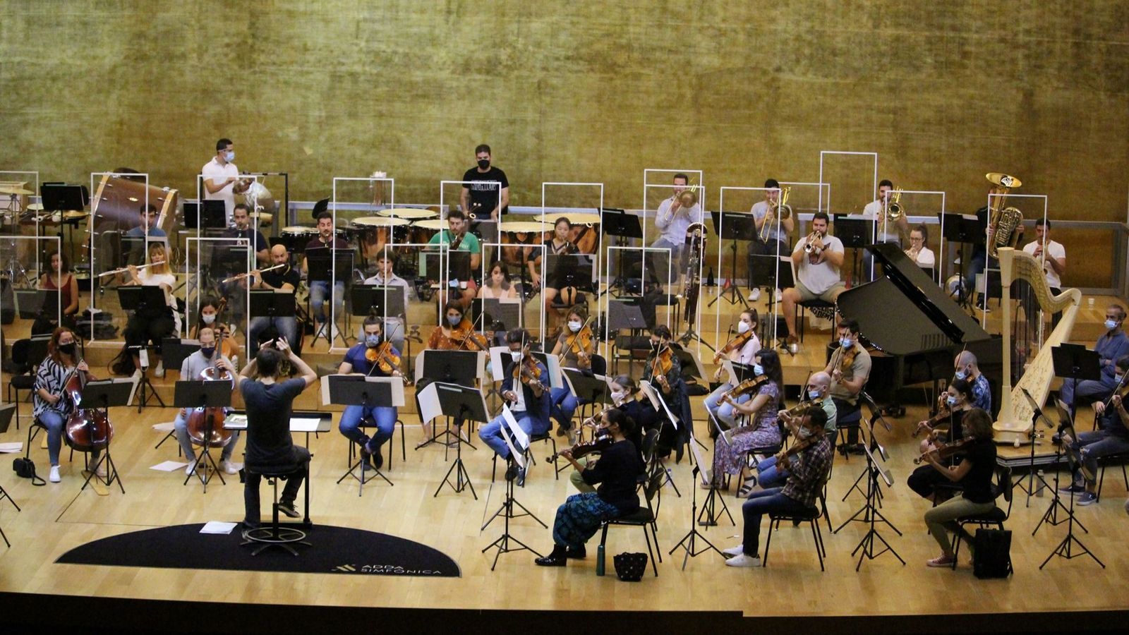 ADDA Simfònica assaja l'espectacle Músiques de Llum