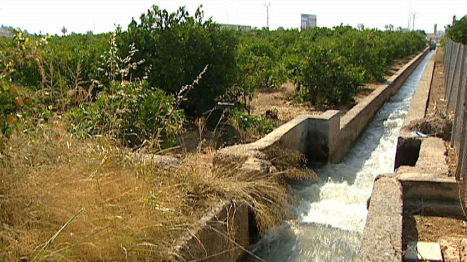 Imatge d'arxiu d'una séquia