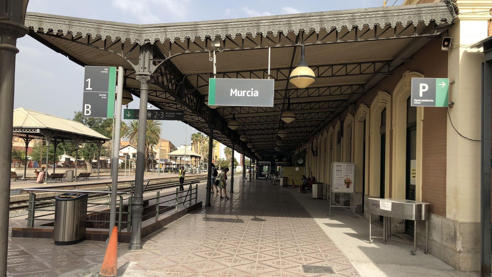 Estació de tren de Múrcia en una imatge d'arxiu