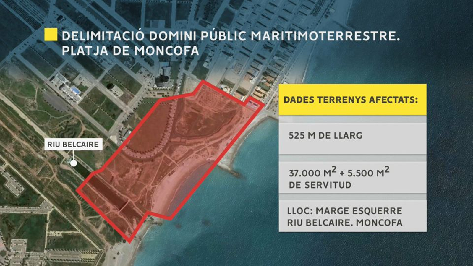 Delimitació del domini públic maritimoterrestra de la platja de Moncofa