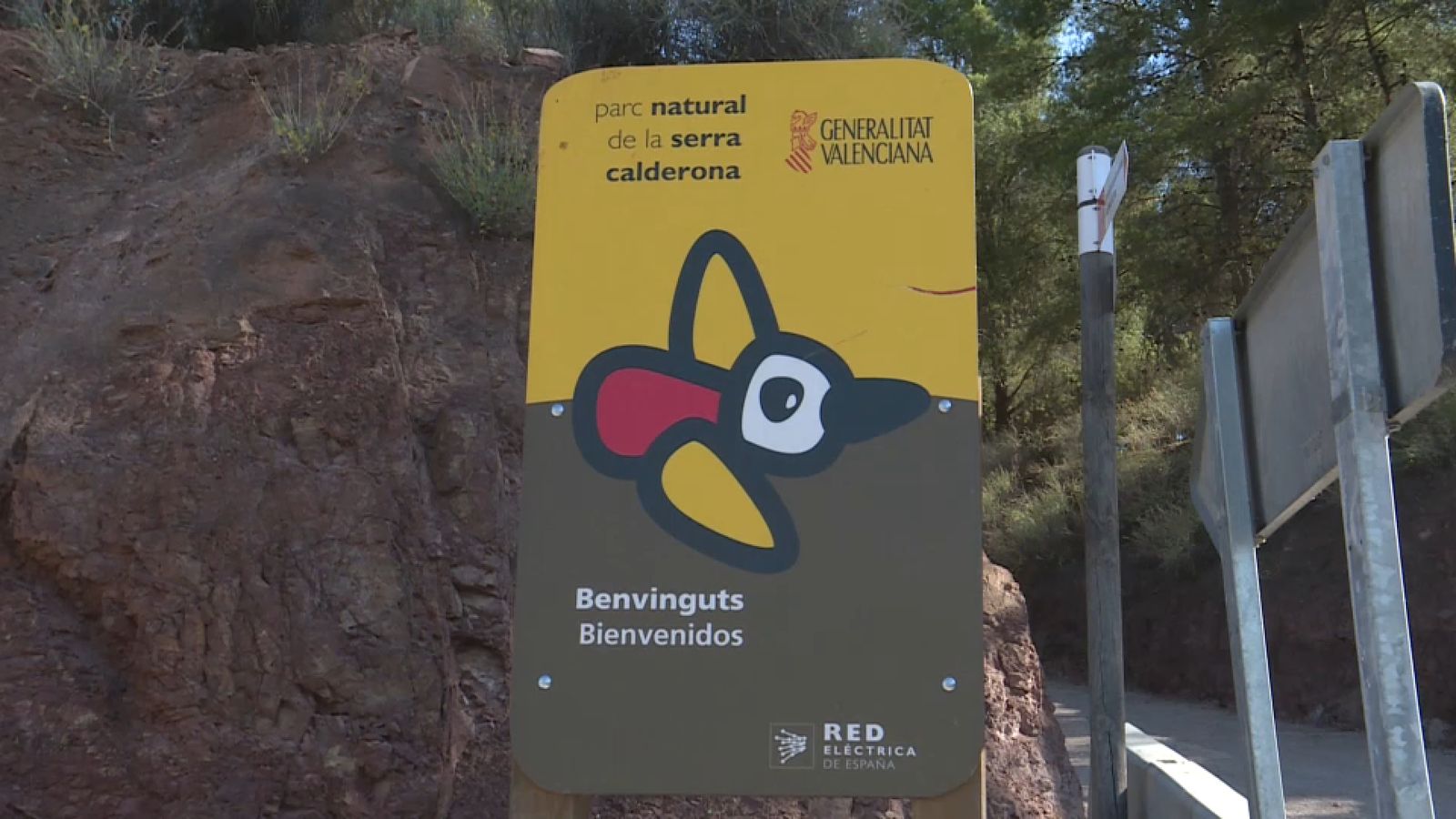 Un dels accessos a la serra Calderona