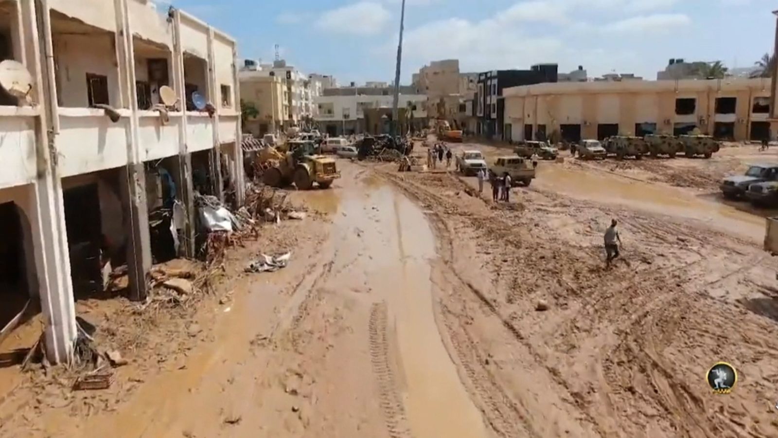 Derna, a Líbia, destrossada pel pas del cicló Daniel
