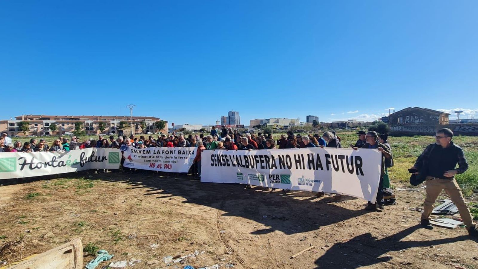 Associacions ecologistes es concentren a l'Albufera