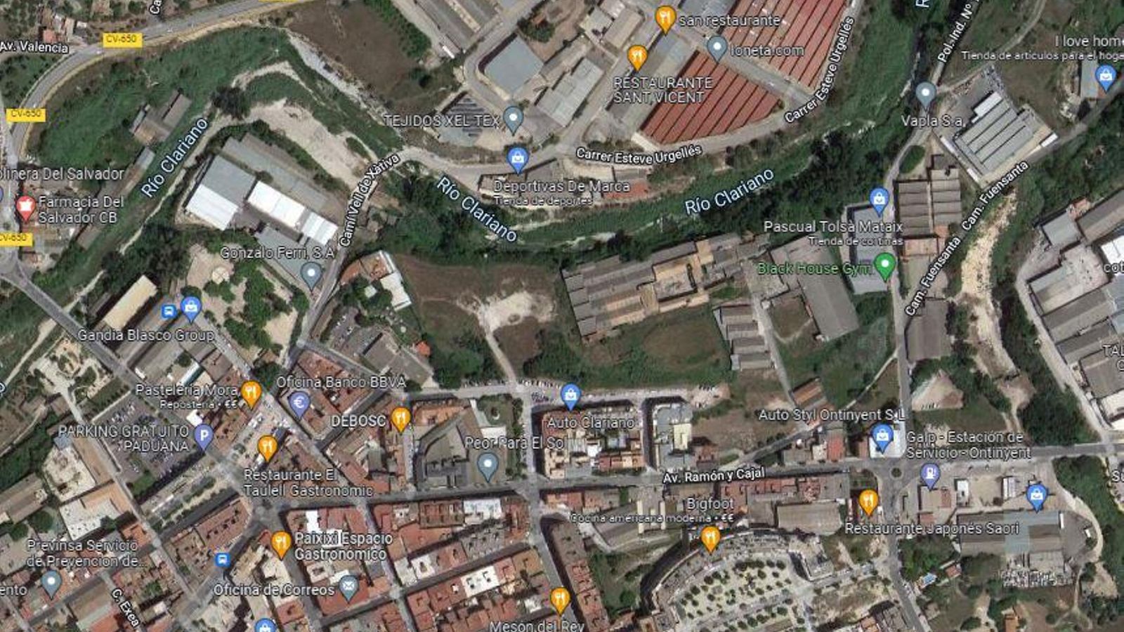 Zona aproximada on ha succeït l'accident