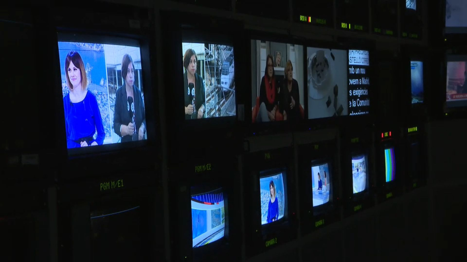 Imatge del primer informatiu des dels estudis de control central