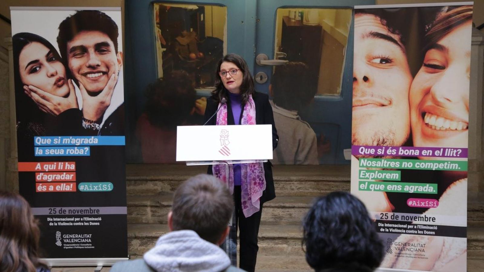 Mónica Oltra ha presentat la nova campanya contra la violència masclista