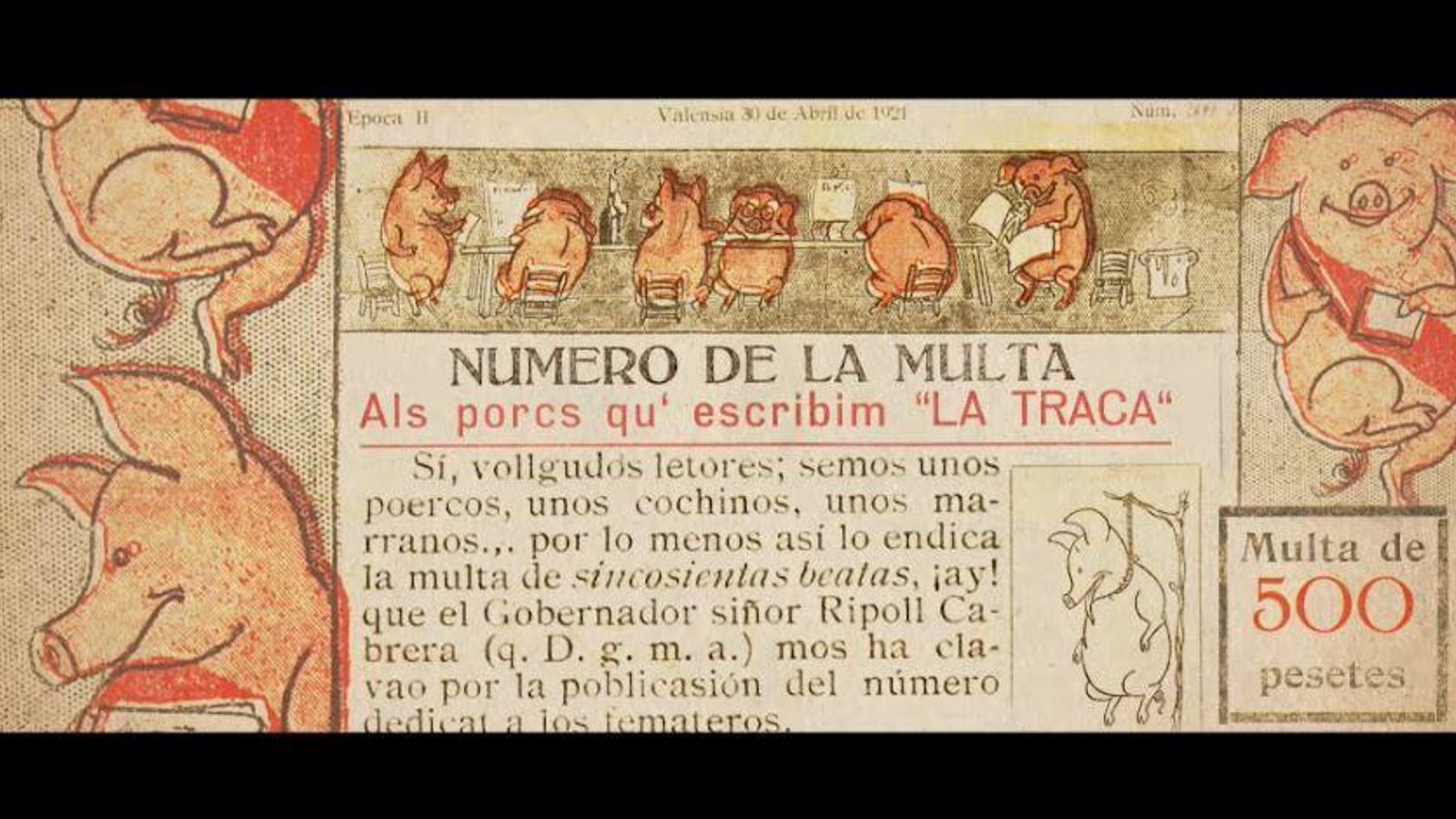 Multa imposada pel governador a la revista