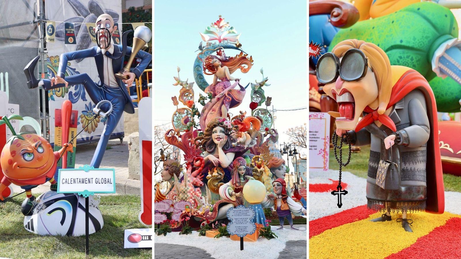 Les falles de Secció Especial ja lluieixen als carrers de València