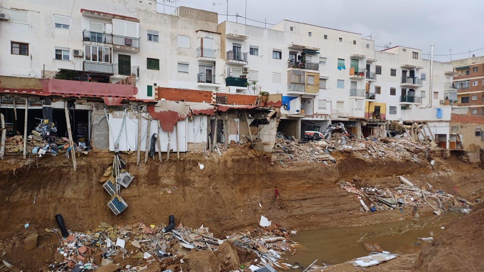 La destruccio causada per la dana al barranc de Chiva