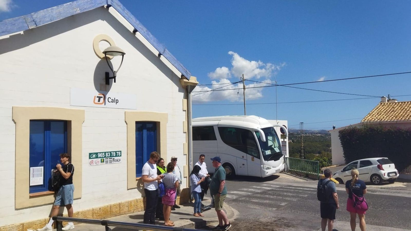 Autobusos a l'estació de TRAM de Calp