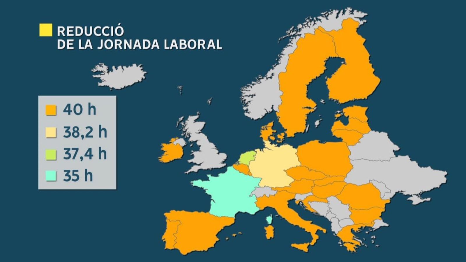 La jornada laboral a Europa
