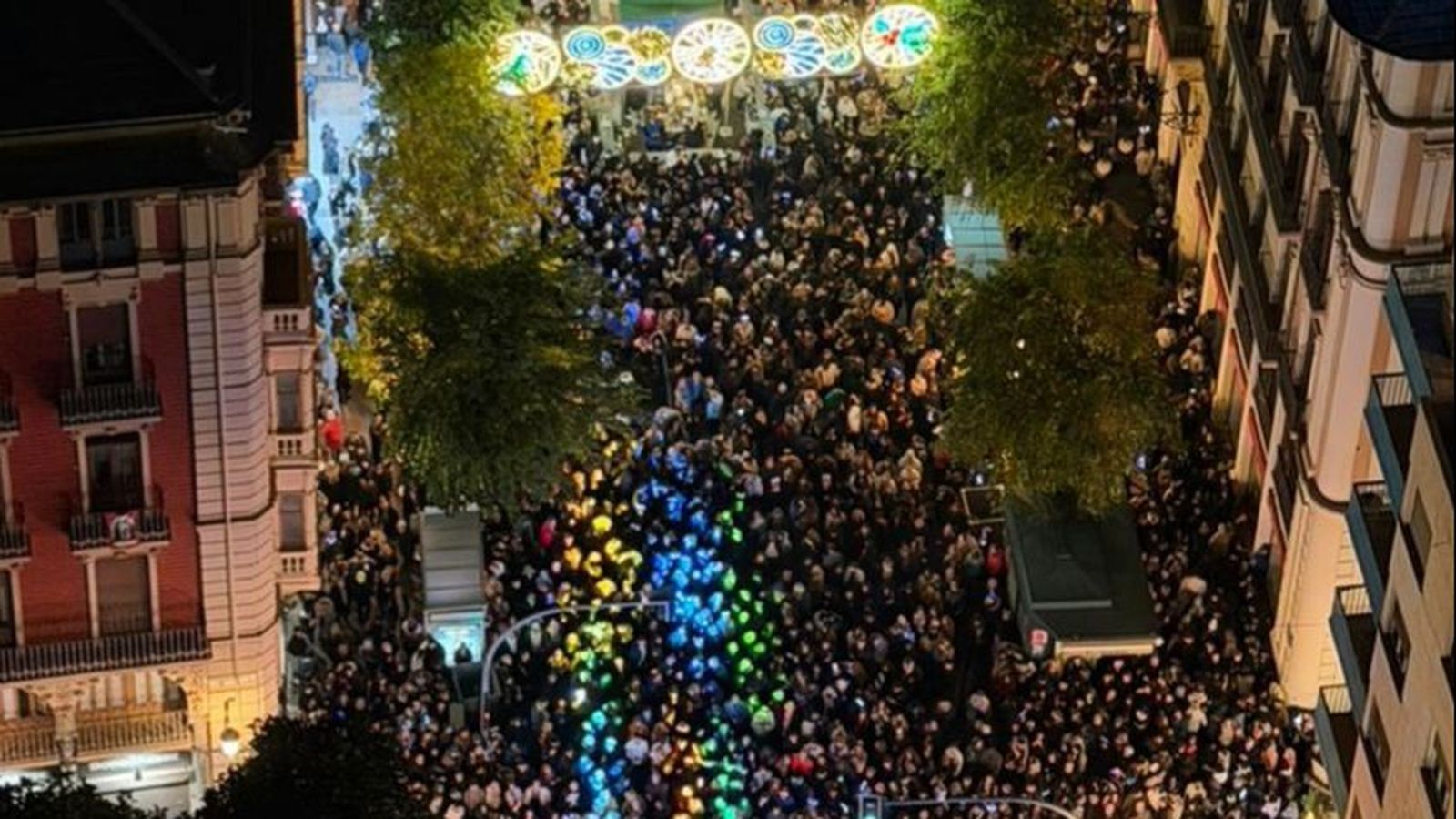 Assistents a la celebració del Cap d'Any a Alacant