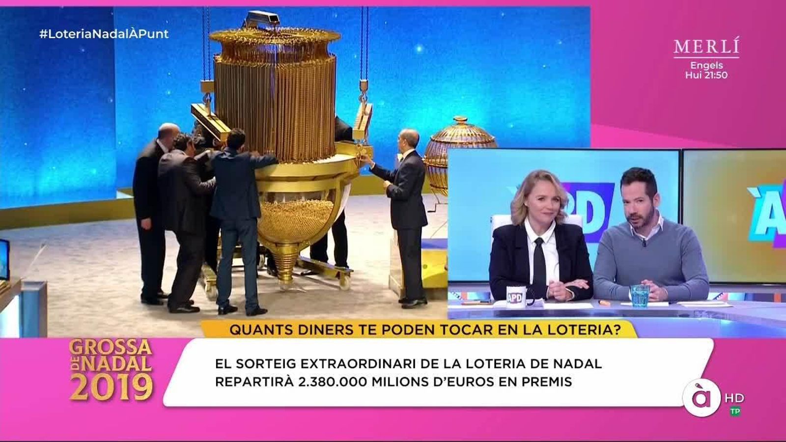 22.12.2019 | À Punt directe | Especial Loteria de Nadal