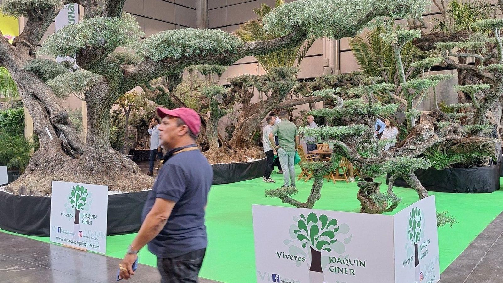 Expositor de vivers a Fira València este dimarts