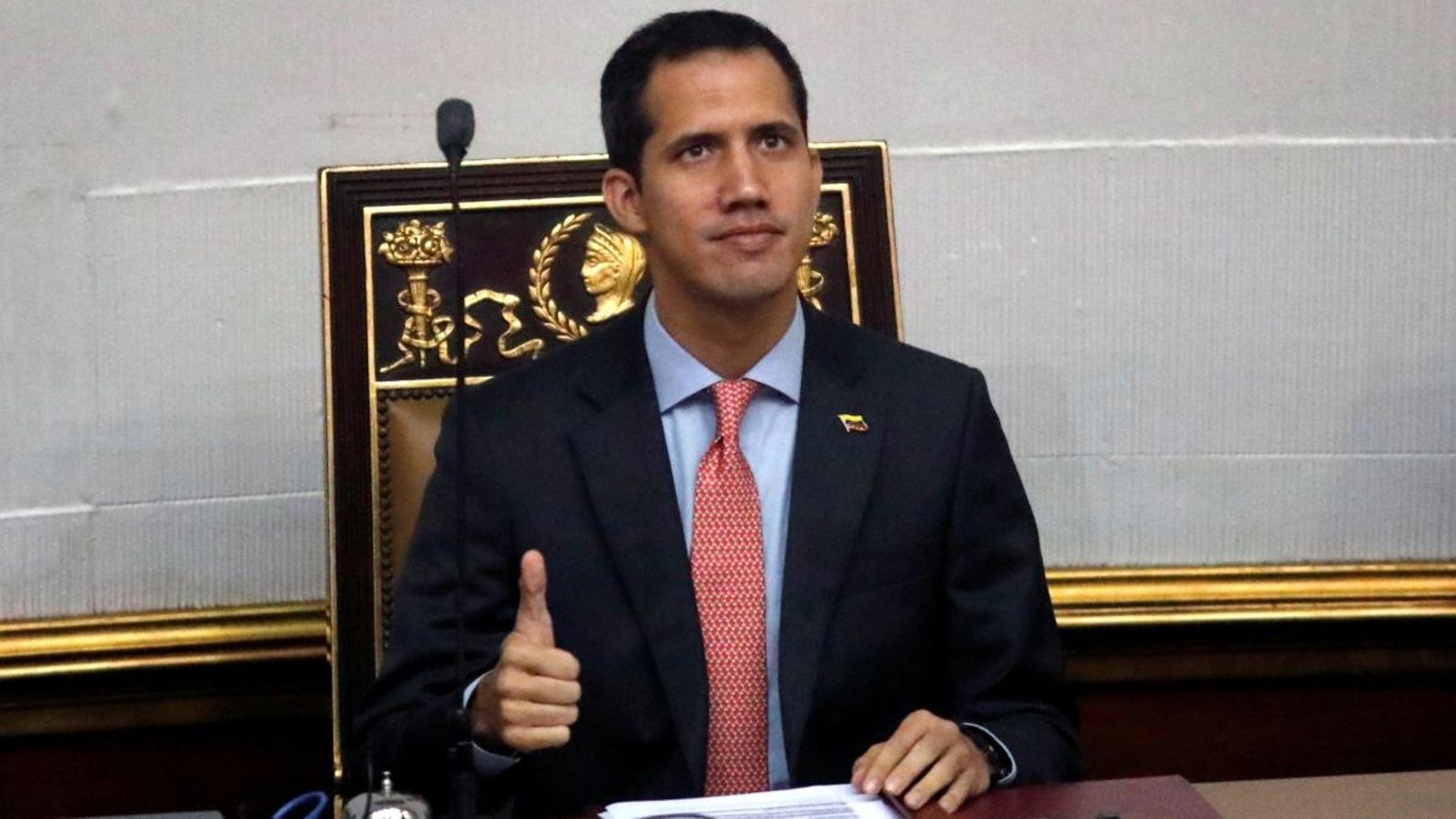 El president de l'Assemblea Nacional de Veneçuela i líder de l'oposició, Juan Guaidó