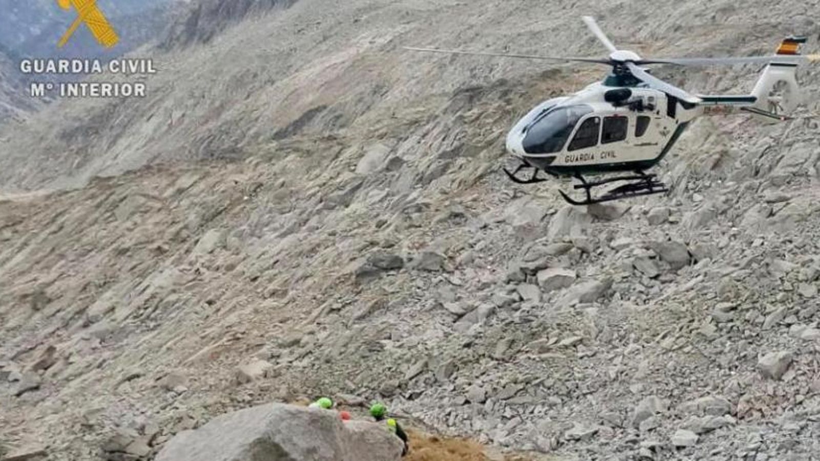 Un helicòpter de rescat de la Guàrdia Civil