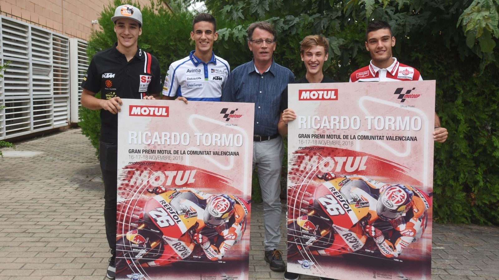 D'esquerra a dreta: Lecuona, Pérez, Moya, Masià i Navarro