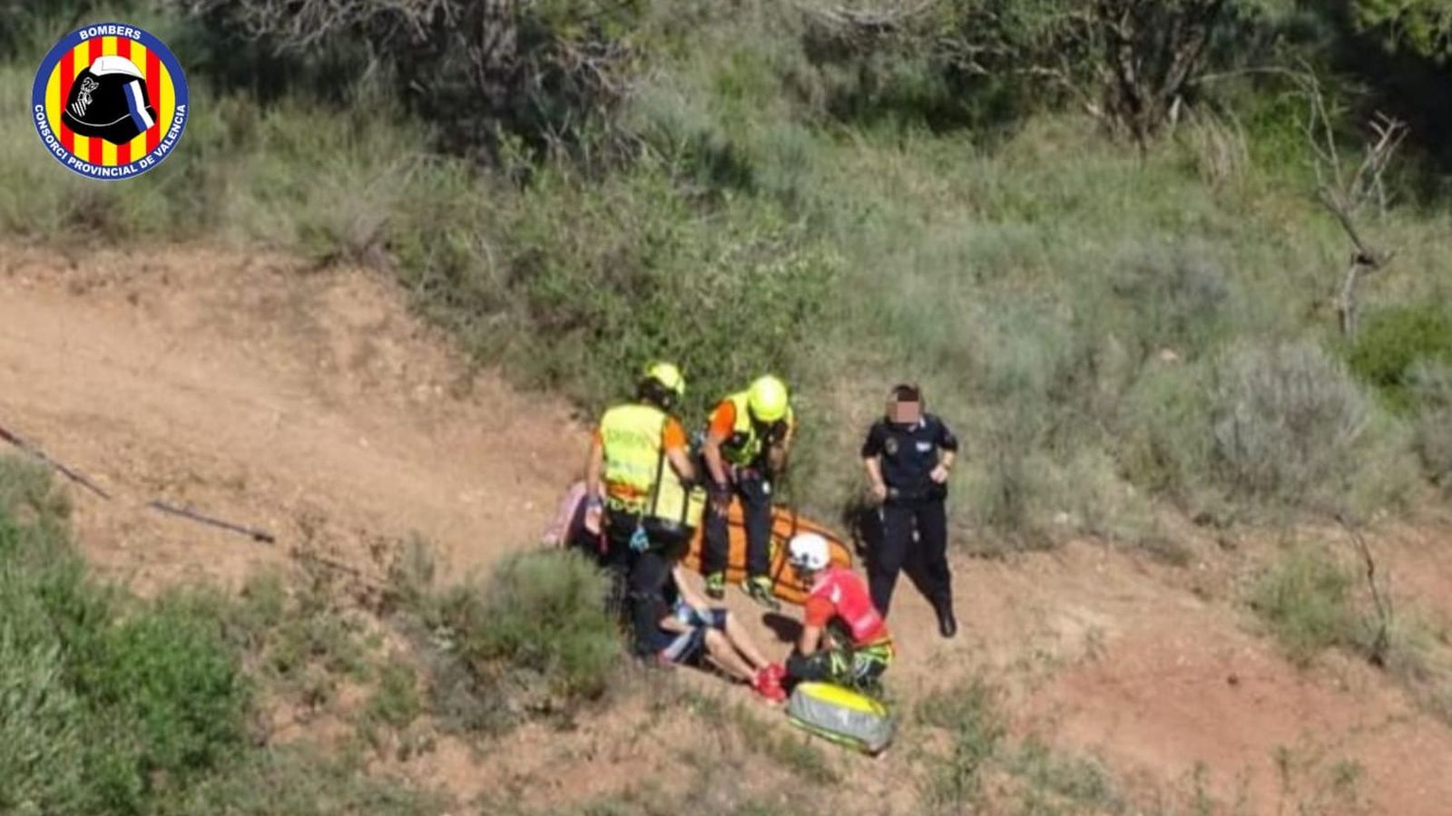 Rescat dels bombers a Anna