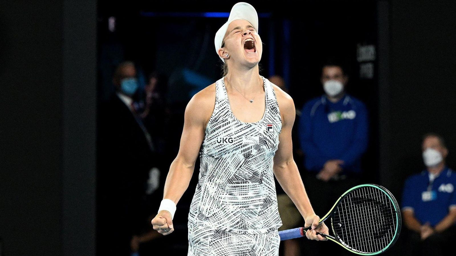 Ashleigh Barty celebra un punt