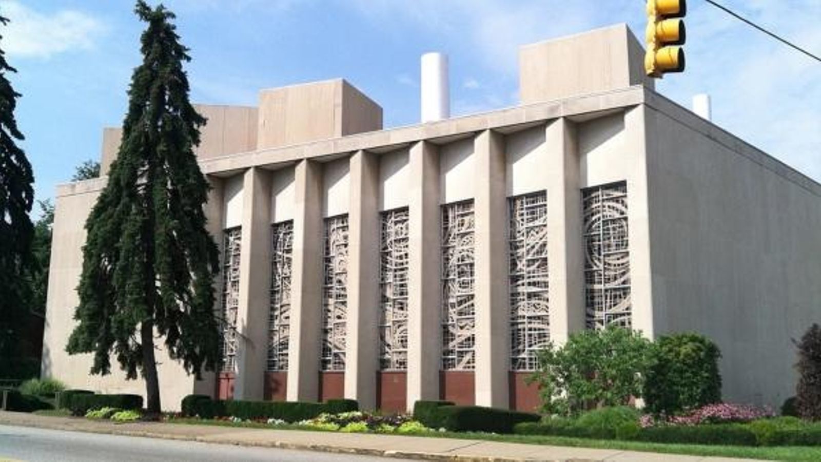 Façana de la Congregació de l‘Arbre de la Vida de Pittsburgh, on s‘ha produït l‘atac