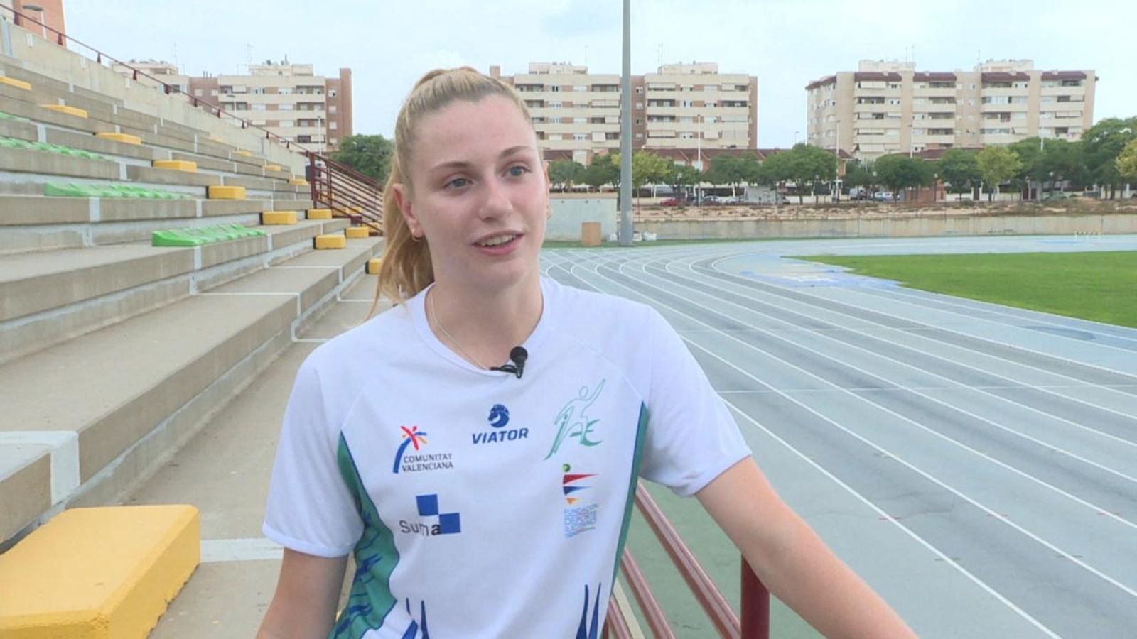 Vlada Bulat s'entrena cada dia en natació i atletisme