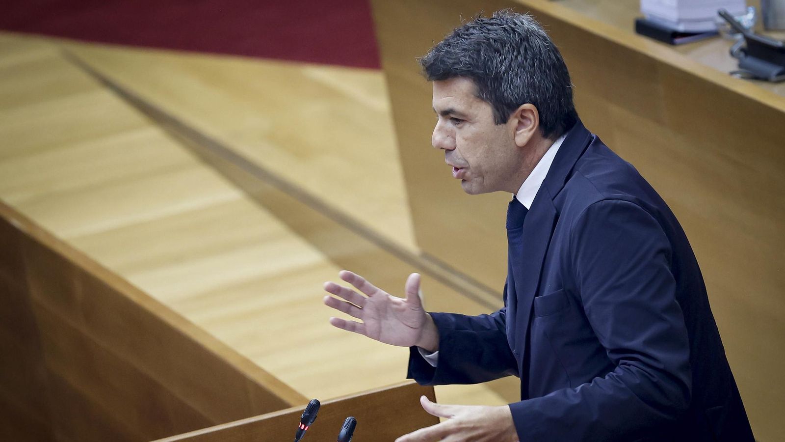 Mazón, en la sessió de control la setmana passada Mazón, en la sessió de control la setmana passada