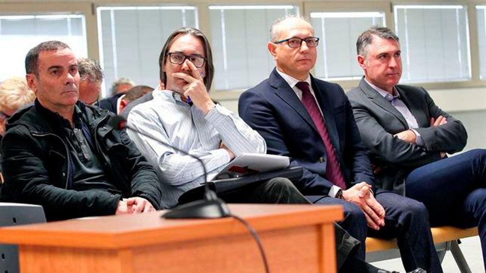 D'esquerra a dreta, Esteban Cuesta, Ignacio Bernácer, Enrique Crespo i  José Juan Morenilla