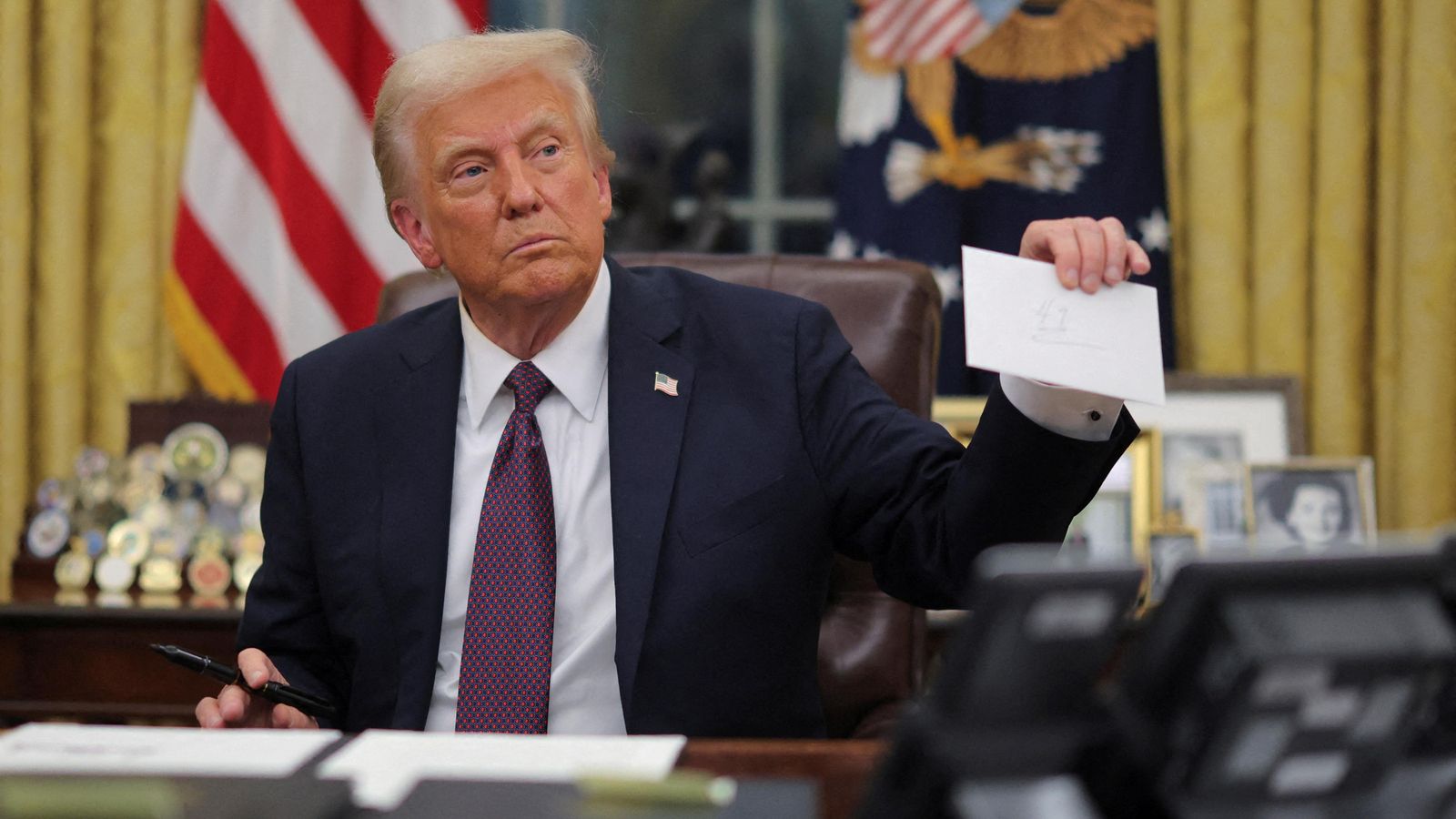 El president dels EUA, Donald Trump, en l'estrena del segon mandat a la Casa Blanca