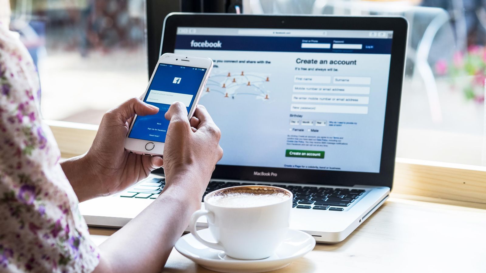 Una usuària de Facebook