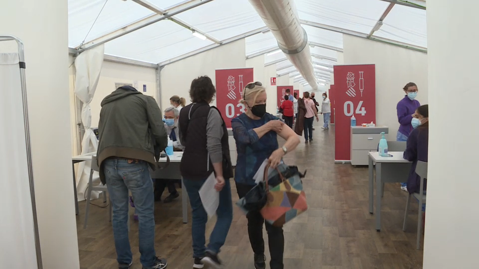 Vacunació majors de 64 en Les notícies del migdia