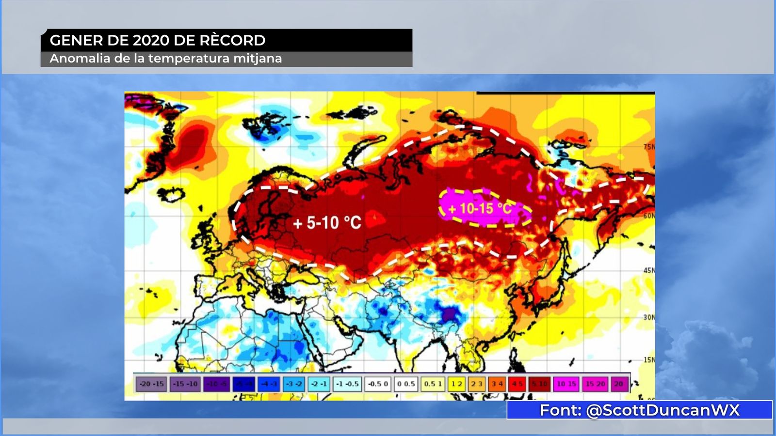 Gener de rècord també al nord d\'Europa