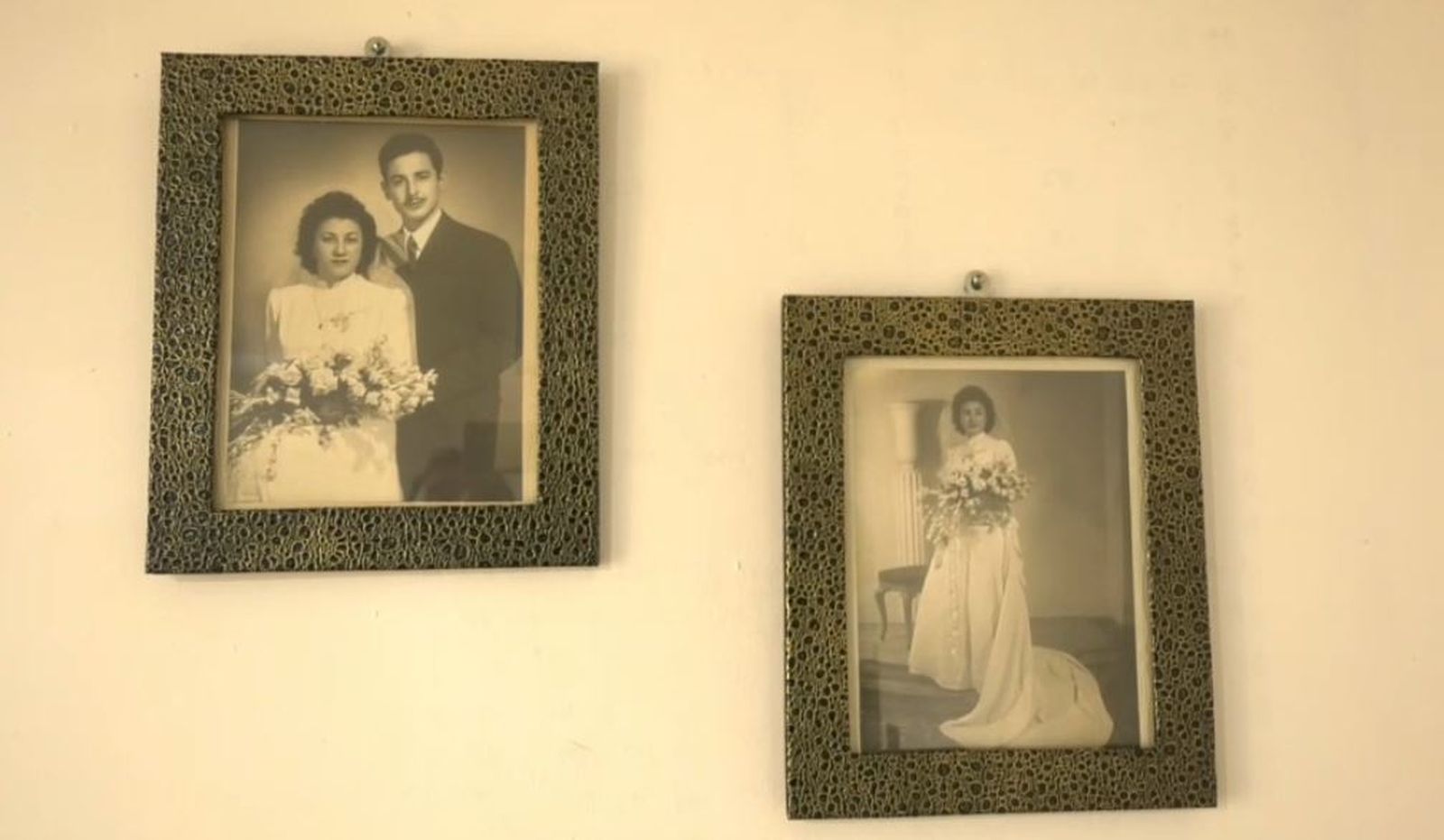 Amparo i el seu marit, el dia de la boda