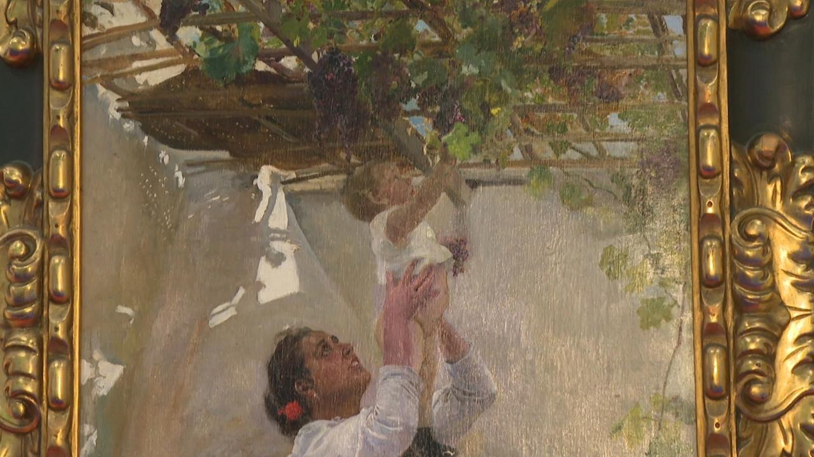 Imatge de 'La parra', obra de Sorolla