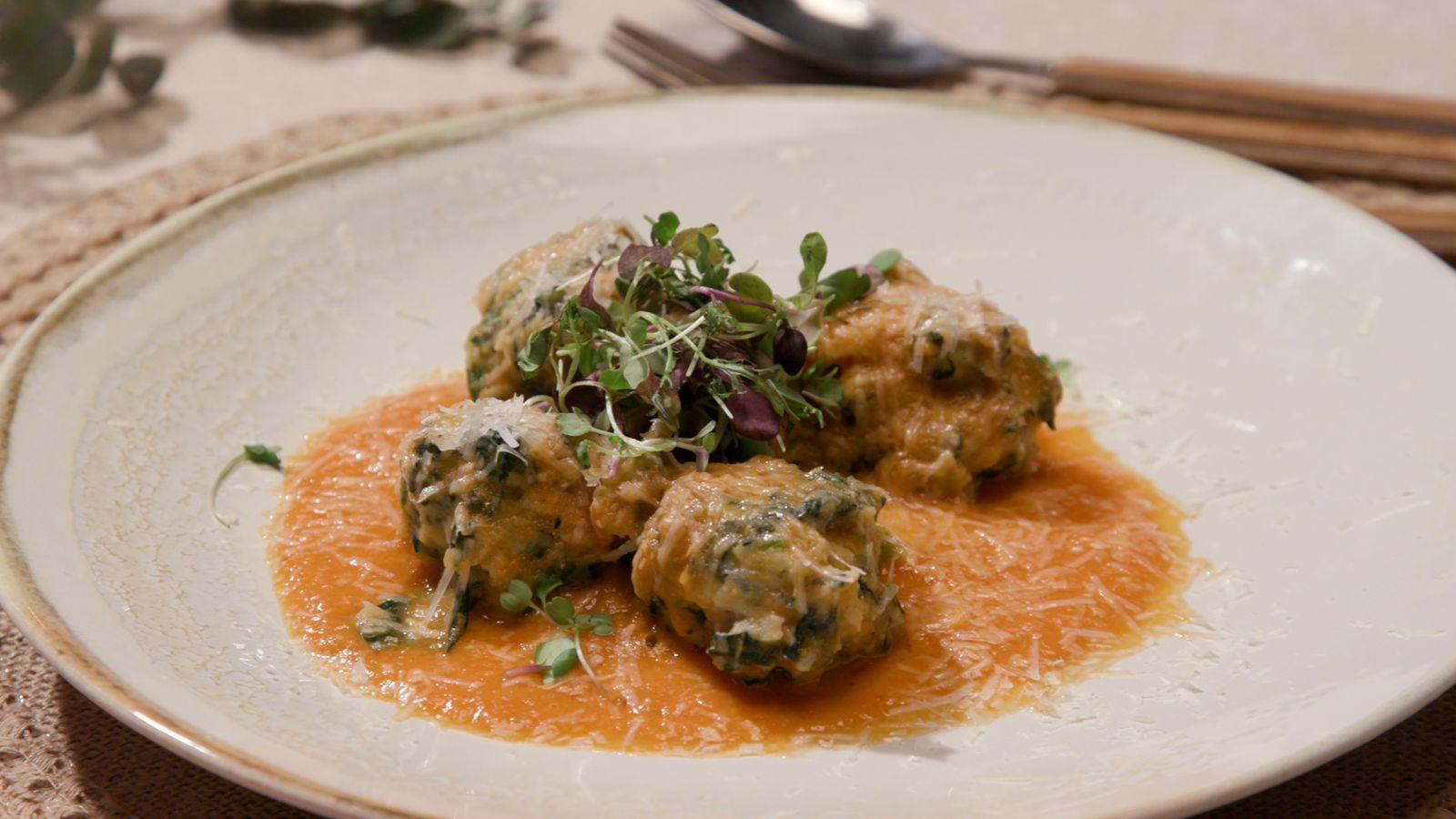Malfatti d'espinacs i ricotta